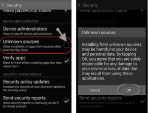 Please make sure to enable the “Unknown Source” option in your Android settings. It is required when installing an app from other sources except the Play Store.